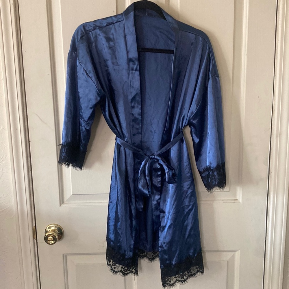 Satin robe